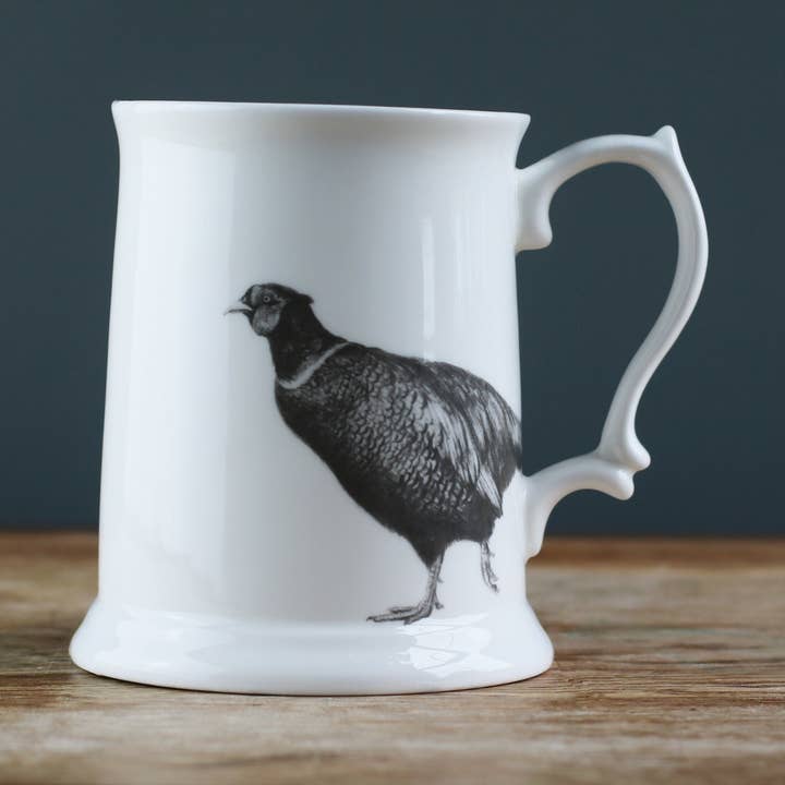 Casey Allum - Wholesale Bierglas/pul - Aangename fazant fijn porselein pint tankard0