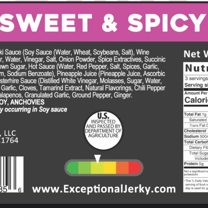 Exceptional Jerky LLC - Wholesale Jerky - Sweet & Spicy 2