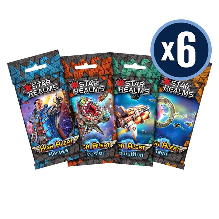 Star Realms High Alert Display 6 Each of 4 Packs for wholesale by Wise Wizard Games