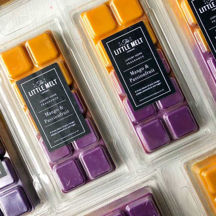 Mango Passionfruit Wax Melt Snap Bar for wholesale by The Little Melt Company