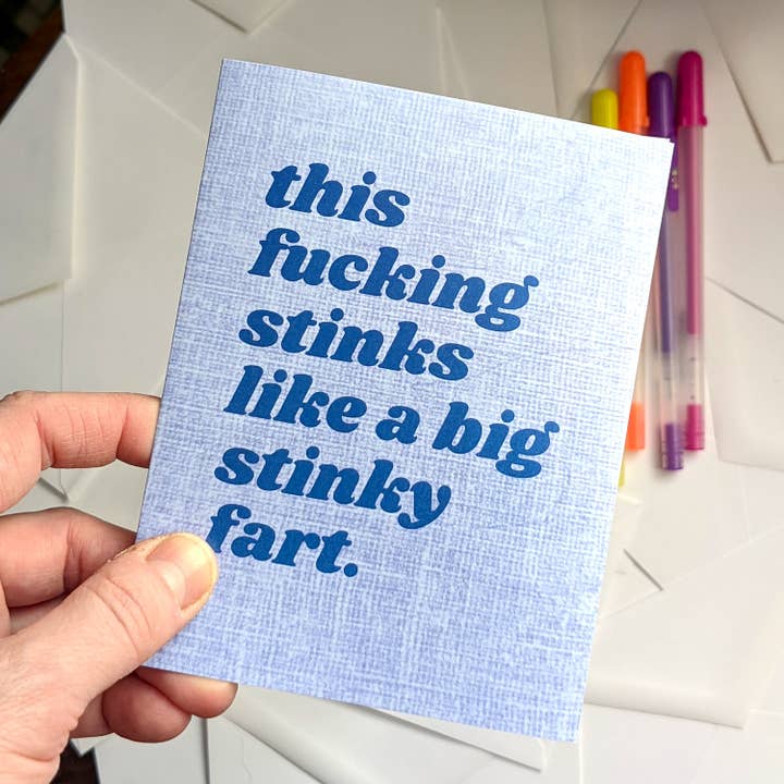 Stinks Card for engroshandel hos Fox Tail Design and Printing