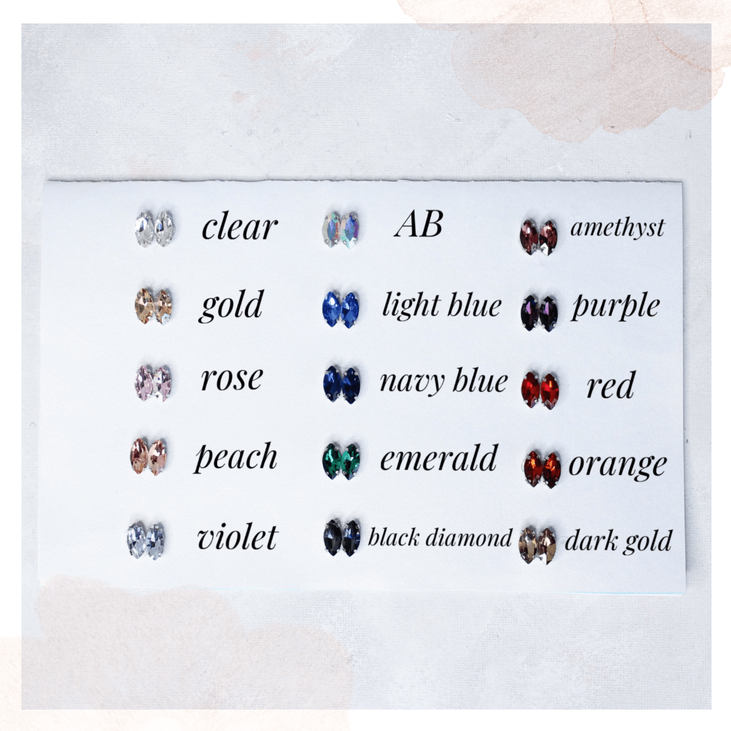 Julia Key's Designs – Engroshandel Hængeøreringe og creoløreringe – Rhinestone øreringe3