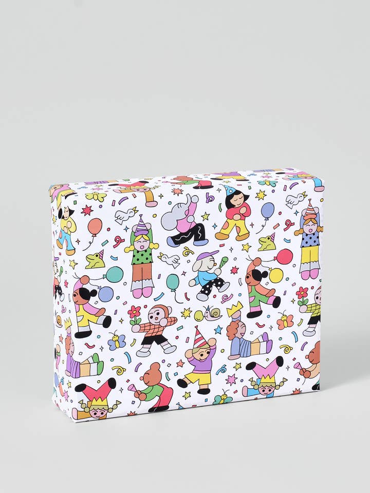 Dance Party Kids Gift Wrap for wholesale by Wrap (US duties paid)