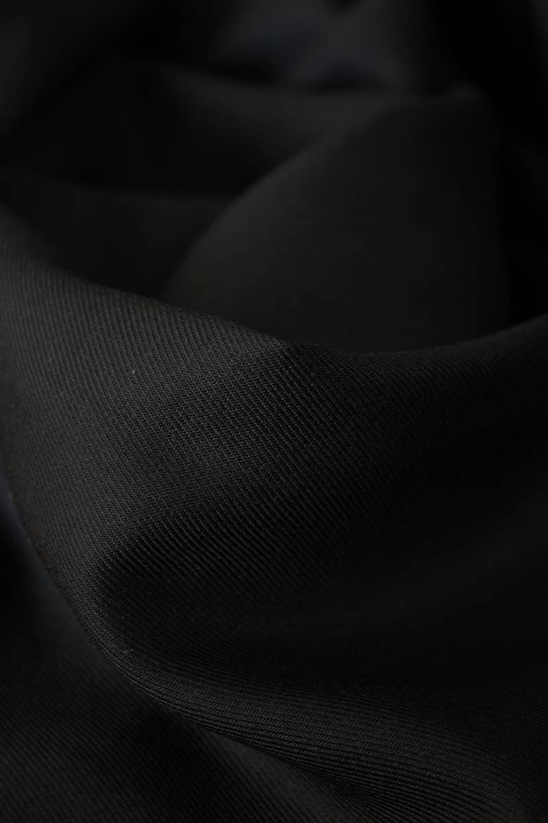 Eglantine et Zoé - Wholesale Fabric - Black Licorice Fabric - Viscose Twill6