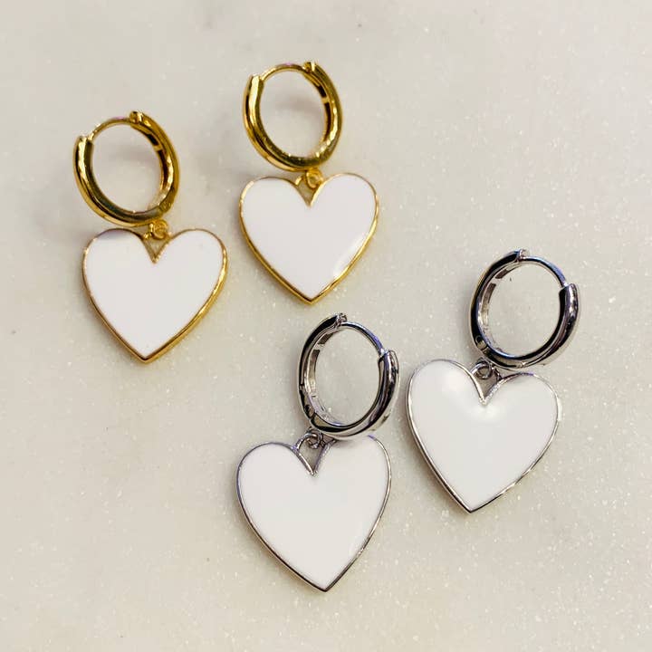 All the Hearts Huggies - White for wholesale by Pearl & Queenie