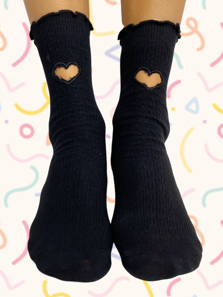 Rainbow Unicorn Birthday Surprise - Wholesale Socks - Women's - Hole in My Heart Socks β Whimsical Valentine Style3