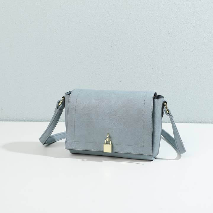 Shoulder bag, padlock detail for wholesale by INES DELAURE