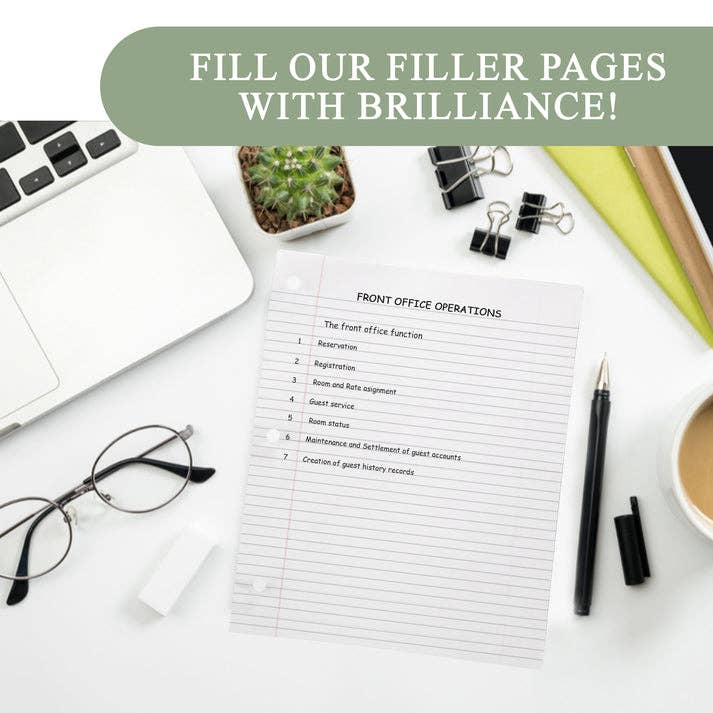 Three Leaf Products - Wholesale Notepad - Three Leaf 100 Ct. Filler Paper Wide Ruled (Pack of 36)2