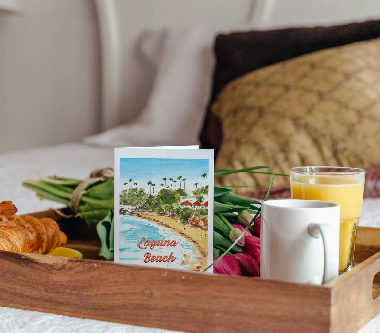 Maria Langgle - Wholesale Everyday Greeting Card - Laguna Main Beach Folded Greeting Card with Envelope 5x7 4