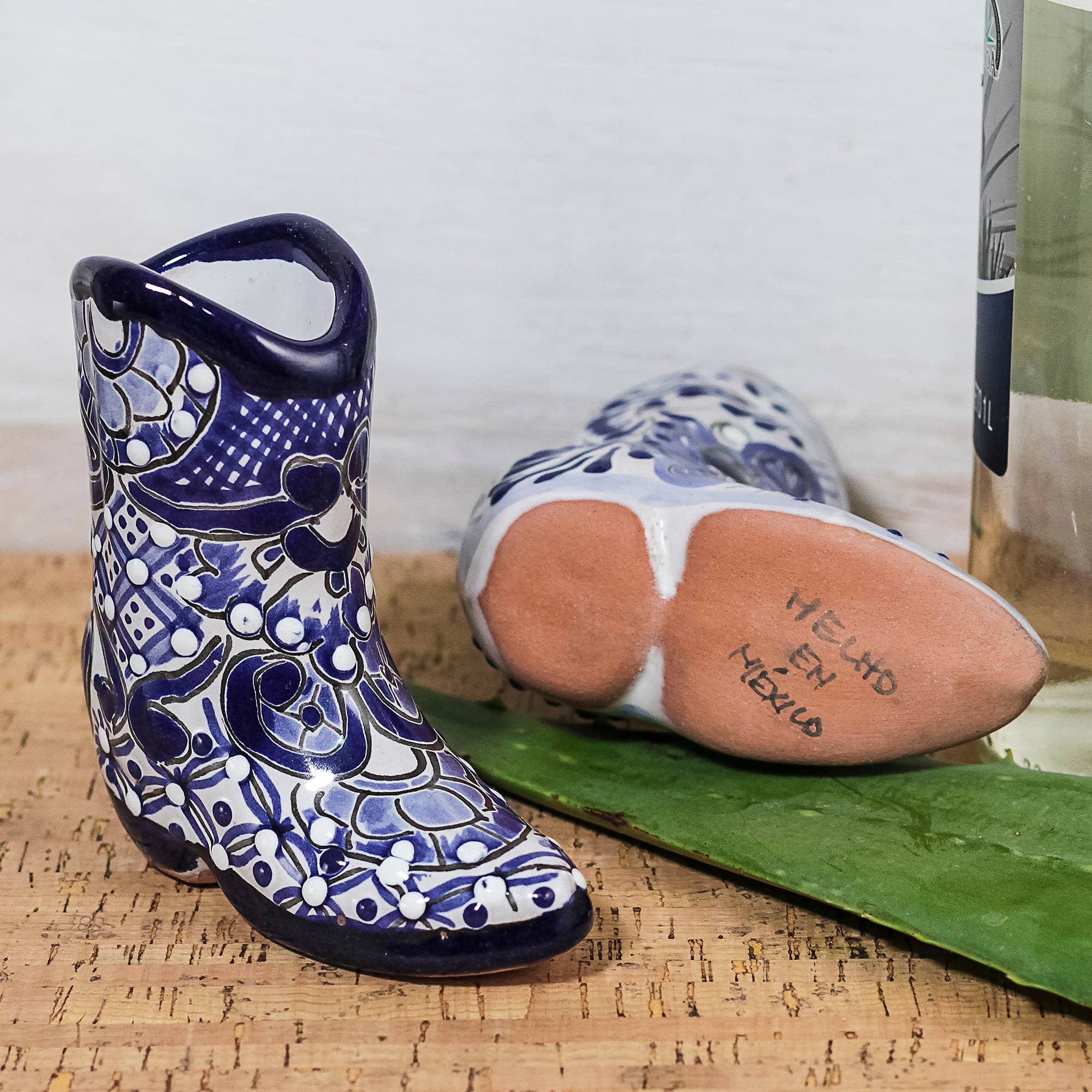 MEXTEQUIL - Wholesale Shot Glass - MEXTEQUIL Cowboy Boot Shot Glasses - Set of 2 - 3 Oz - Blue7