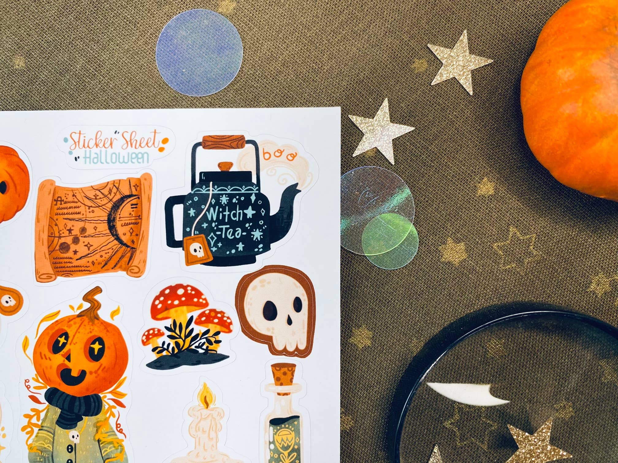 Split Moon Studios - Venta al por mayor Pegatina - Hoja de pegatinas de Halloween para Bullet Journal8