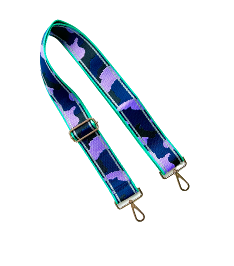 Thomas and Lee Company - Wholesale Bag Strap - Women's - Camo Print Adjustable Bag Strap - Gold Hardware - 10 colors available6