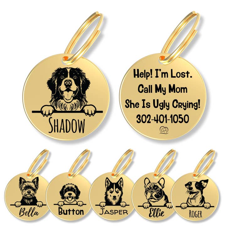 Personligt racehundmærke (Newfoundland) for engroshandel hos PawFurEver