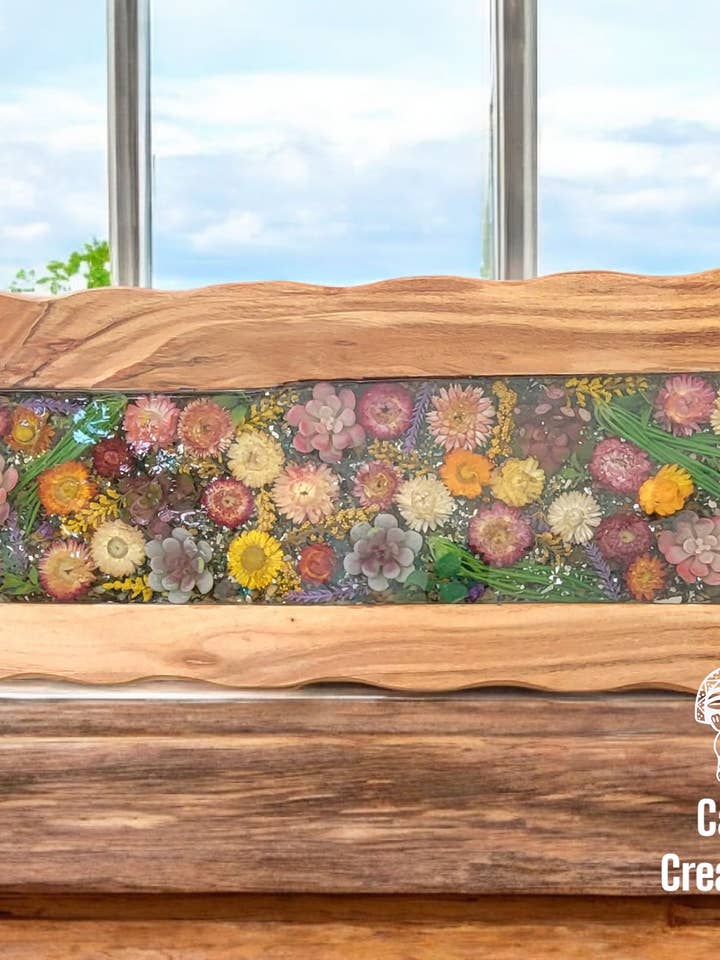 Tabuleiro de Charcutaria/Serviço de Flor de Palha por atacado de Carib Creations LLC