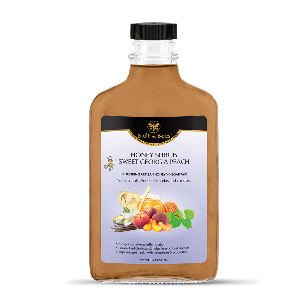 Built by Bees - Wholesale Cocktail Mix/Syrup - Sweet Georgia Peach Honey Cocktail Mix0