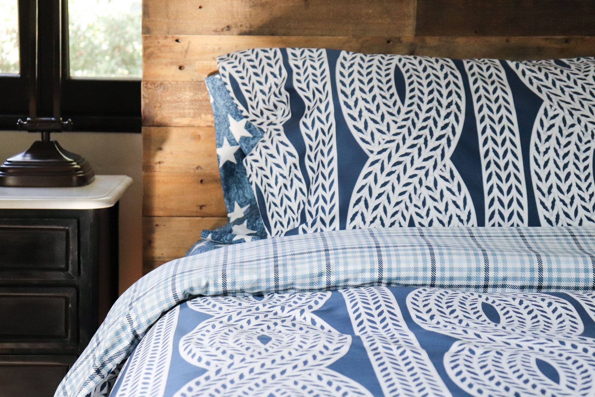 Thread Experiment - Wholesale Bedding Set - Nautical Ropes Duvet Cover Set - Navy3