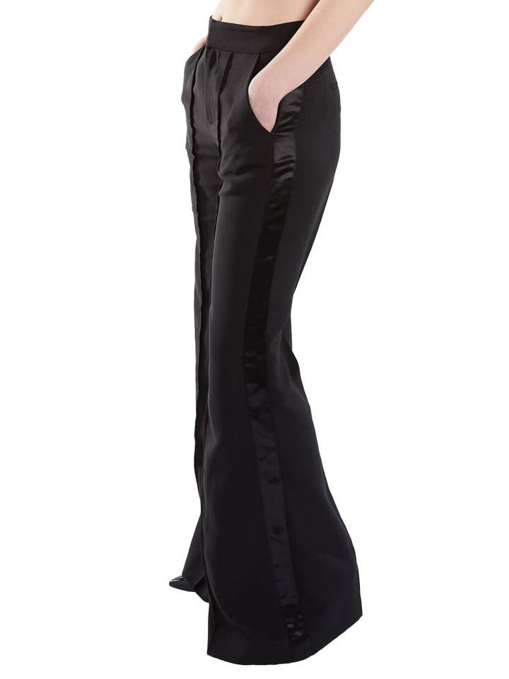 Amy Page DeBlasio - Wholesale Pants – Women's - Wide Leg Tuxedo Pants in Black1