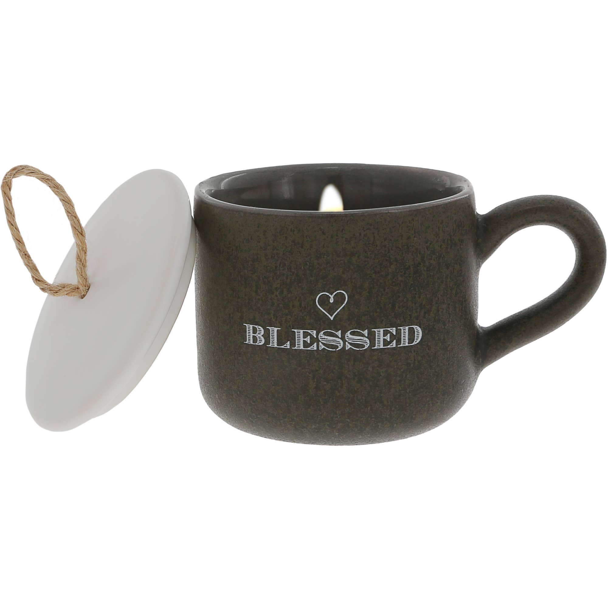 Pavilion - Vente Bougie en bocal - Blessed - Bougie 100 % cire de soja avec mini-tasse de 2 oz0