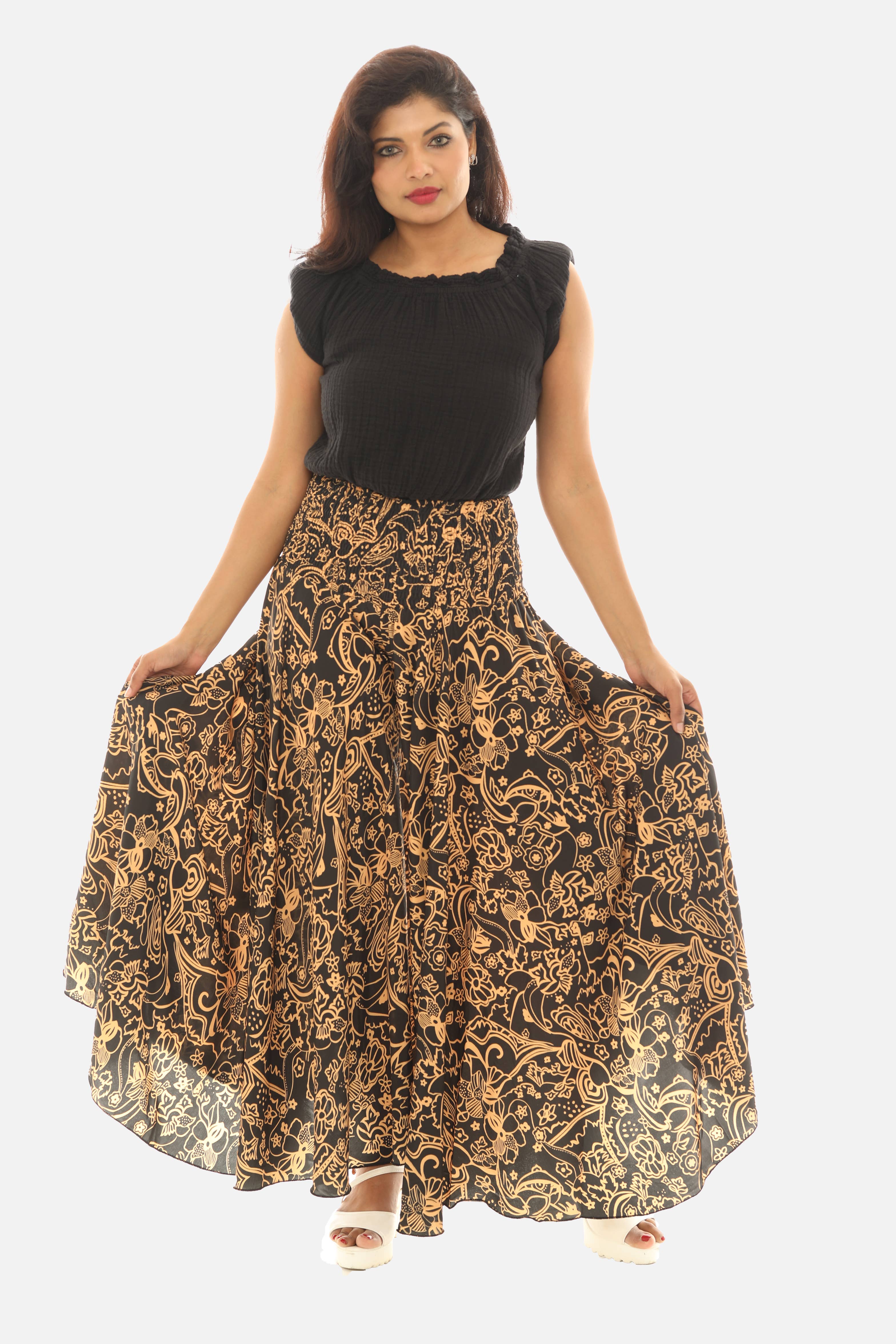 Shoreline Wear. INC - Wholesale Pants - Women's - Women's Boho Floral Print Wide Leg Palazzo Pants4