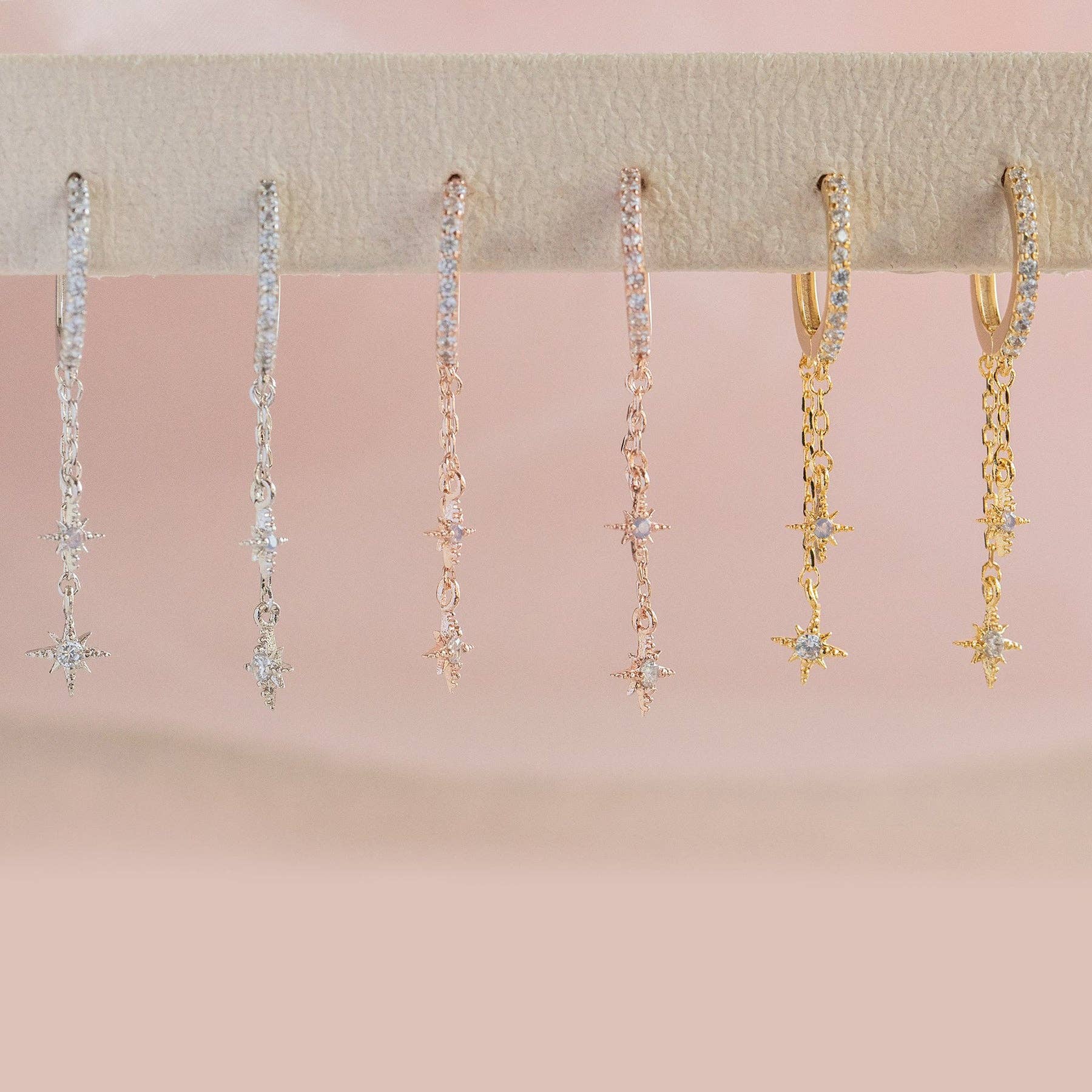 Girls Crew - Wholesale Dangle Earrings - Skyshower Hoops3