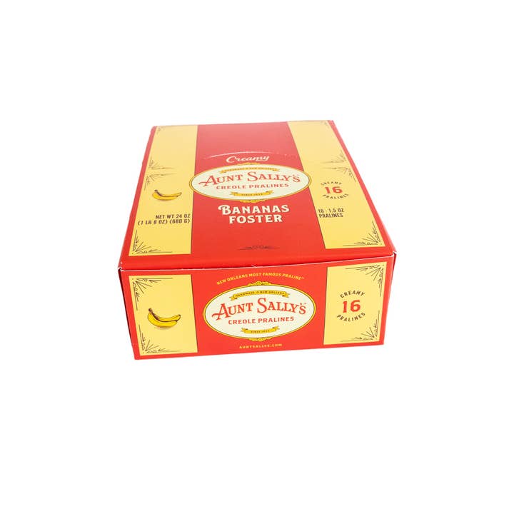 Aunt Sally's Pralines - Vendita all'ingrosso Confezioni di cioccolatini - Praline Creamy Bananas Foster, 16 pz1