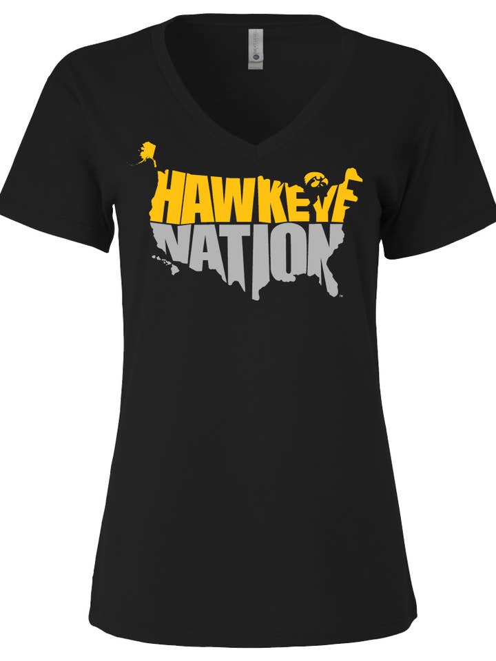 Iowa Hawkeyes Hawkeye Nation - Womens Vneck for wholesale by Aced Out Apparel