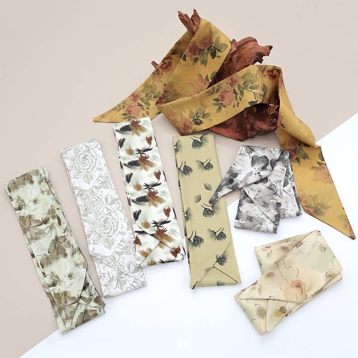 ACCITY - Wholesale Scarf - Women's - RETRO JOKER BOW TIE HAIR SCARF_CWASC0430
