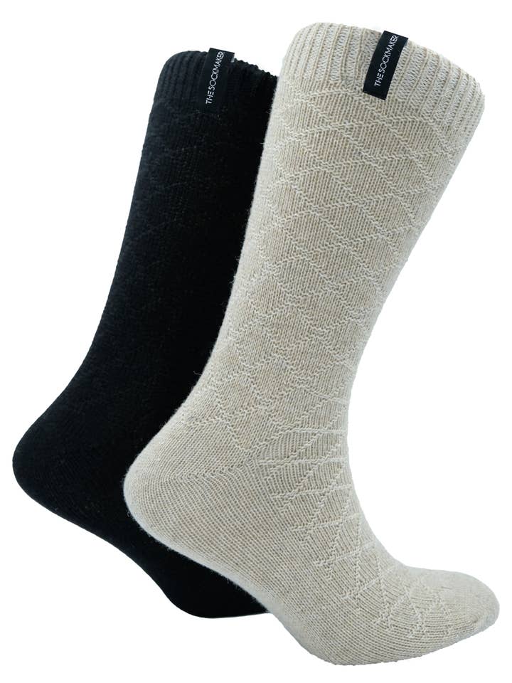 Men'S - Boot (2 Pairs Pack) - Argyle for wholesale by The SockMaker