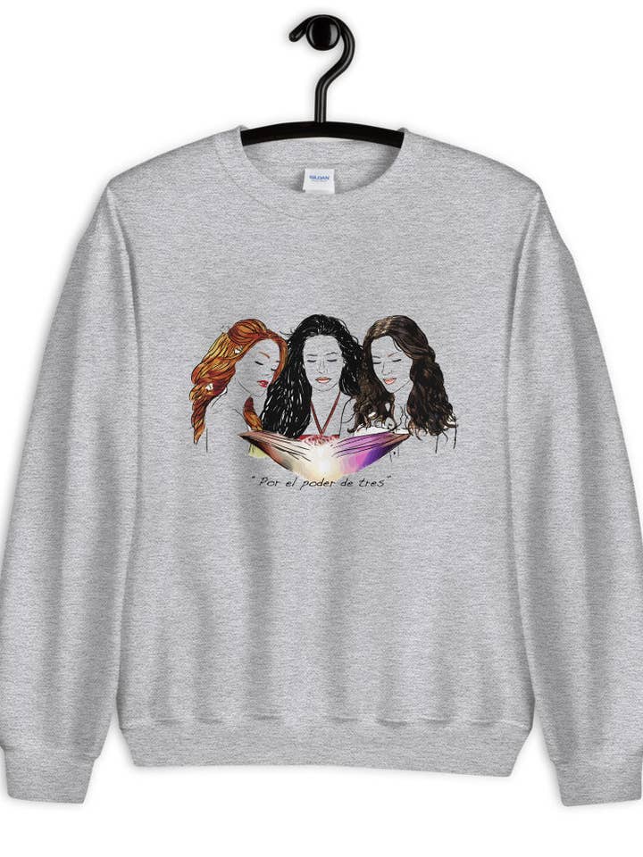 Sweatshirt Charmed, uniseks voor wholesale door El loco del Pelo Rizo