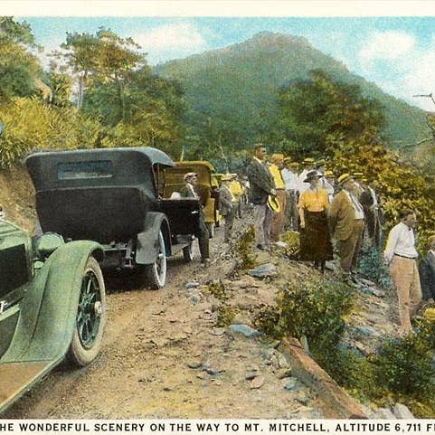 Impressão de Arte NC-343 Estrada para o Monte Mitchell por atacado de Found Image Press