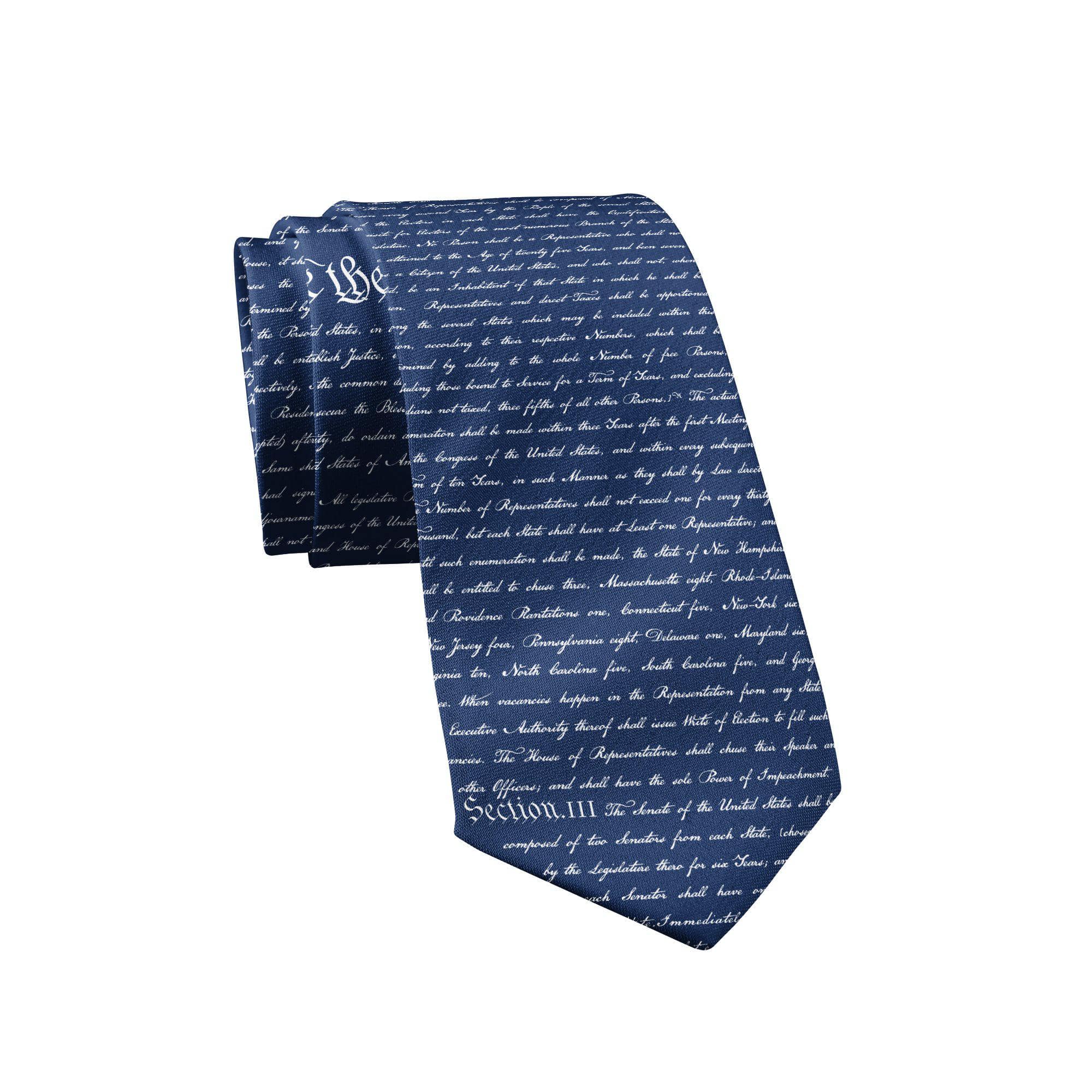 Navy Constitution Neck Tie United States of America Necktie Cool for wholesale on Faire1