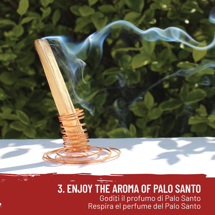 Herborea srl – wholesale Incense holder – Copper Palo Santo Incense Holder4