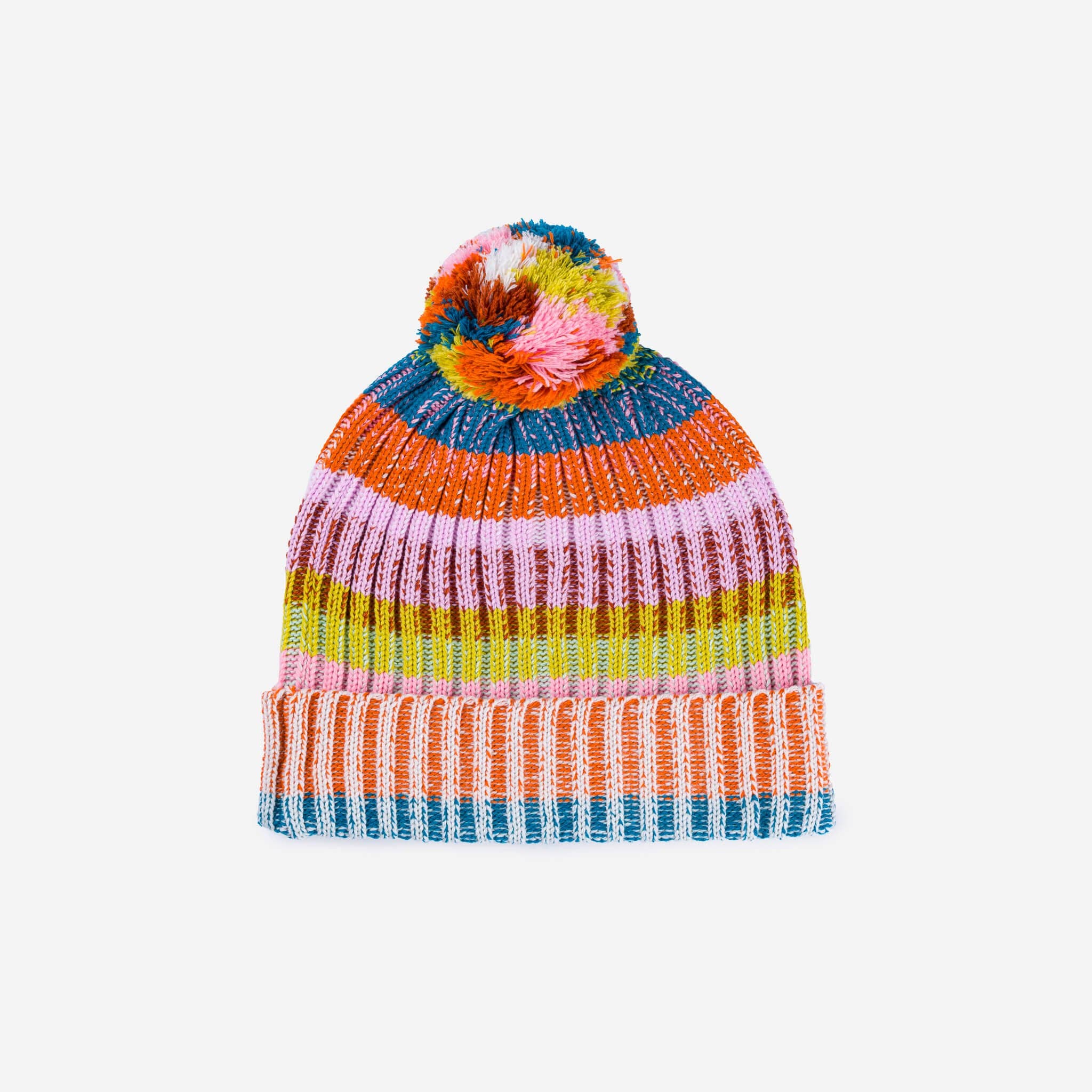 VERLOOP | knits - Venta al por mayor Gorro de lana - Mujer - Gorro con pompón con estampado de rayas3