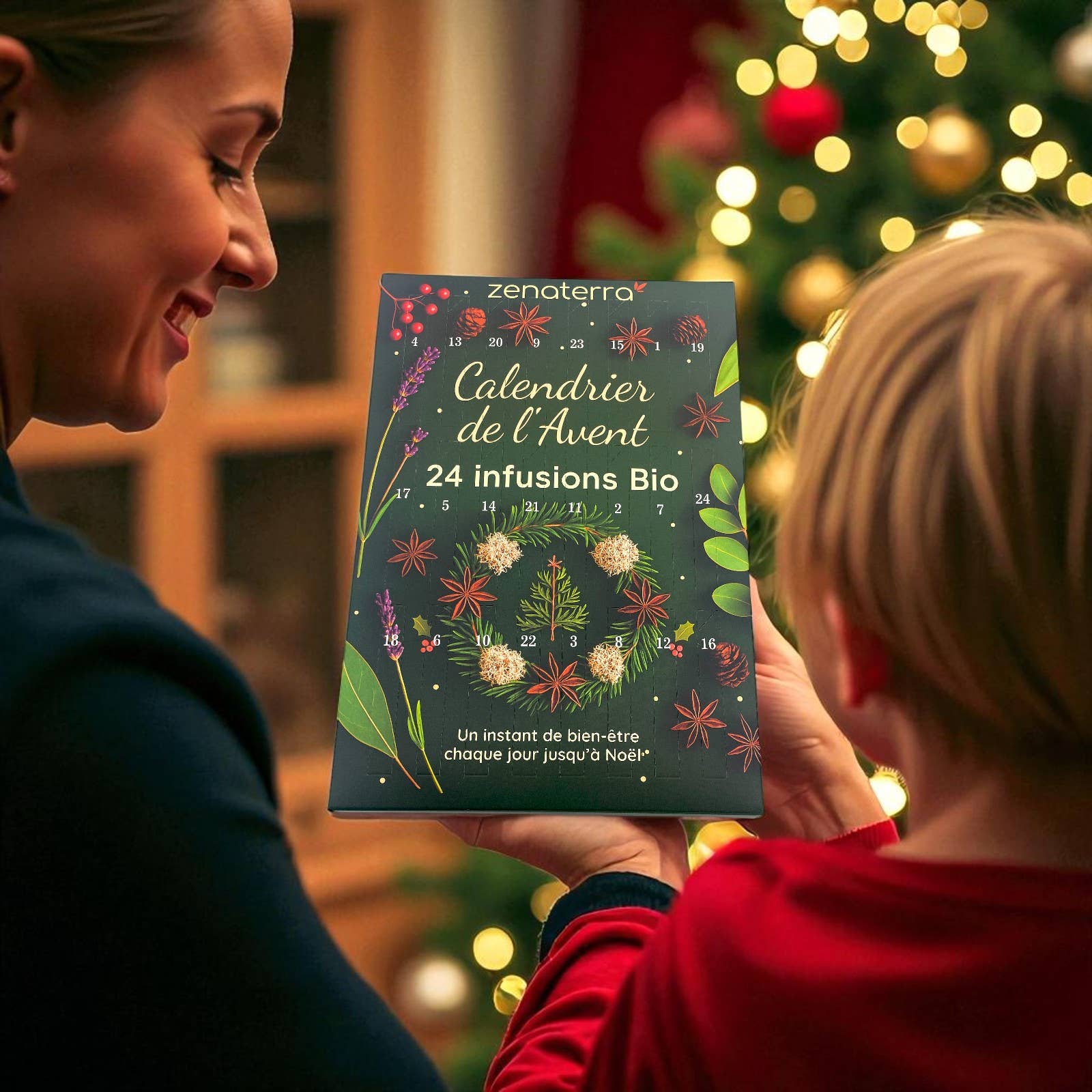 Zen'Arôme - Wholesale Advent Calendar - Advent Calendar 24 Organic Herbal Teas – 100% Natural6