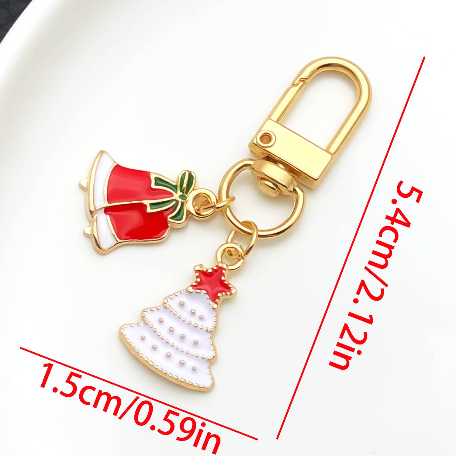 MKS America - Wholesale Keychain - Women's - Merry Christmas cute Christmas tree Santa Claus keychain0