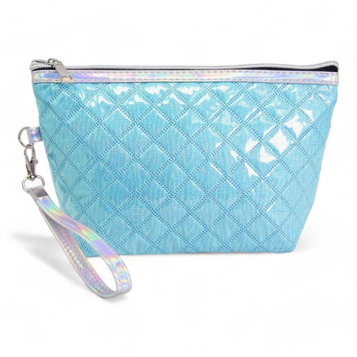Queens Designs - Wholesale Makeup/Cosmetic Bag - Quilted Glossy Cosmetic Bags