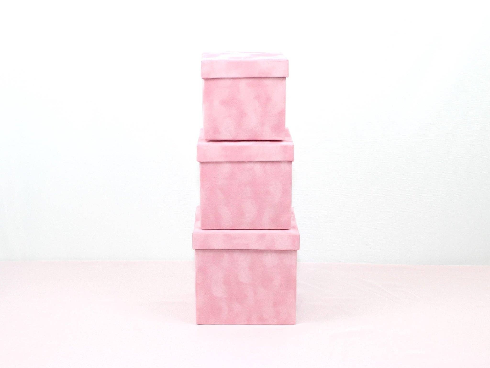 Elegant Design Supply - Wholesale Decorative Box - Velvet Cube Square Flower Hat Box with Lid16