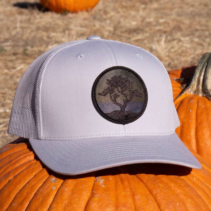 Blackout Cypress Curved-Brim Trucker (Silver) for wholesale by Tommy Breeze