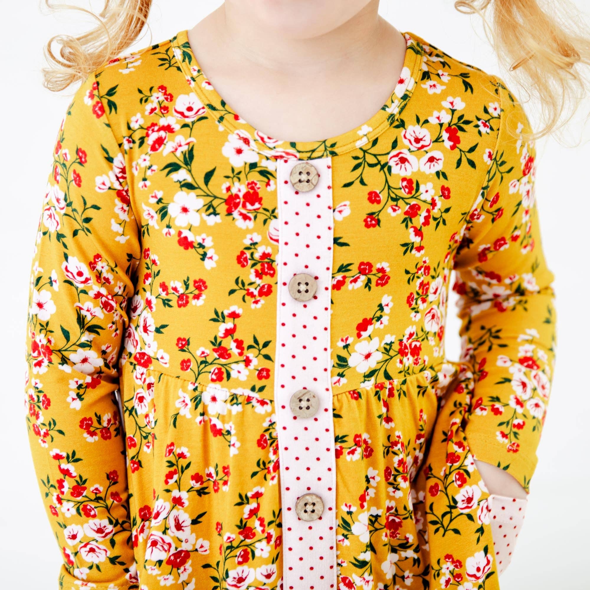 Dreamiere - Wholesale Top & Pant Set - Kids - Golden Hour Ruffle Tunic and Pants Set1