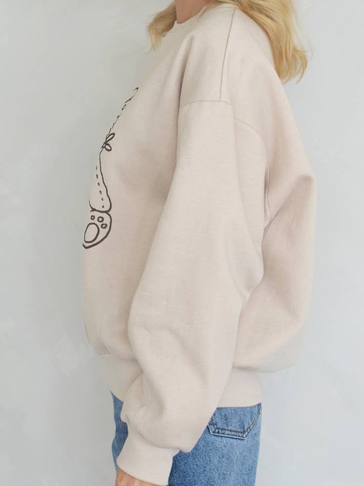 Taupe Howdy Sweatshirt for wholesale on Faire2