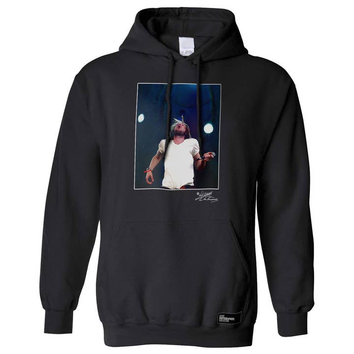 Tom Meighan Kasabian Kapuzenpullover LSF für den Großhandel von Rock Photographers Collective