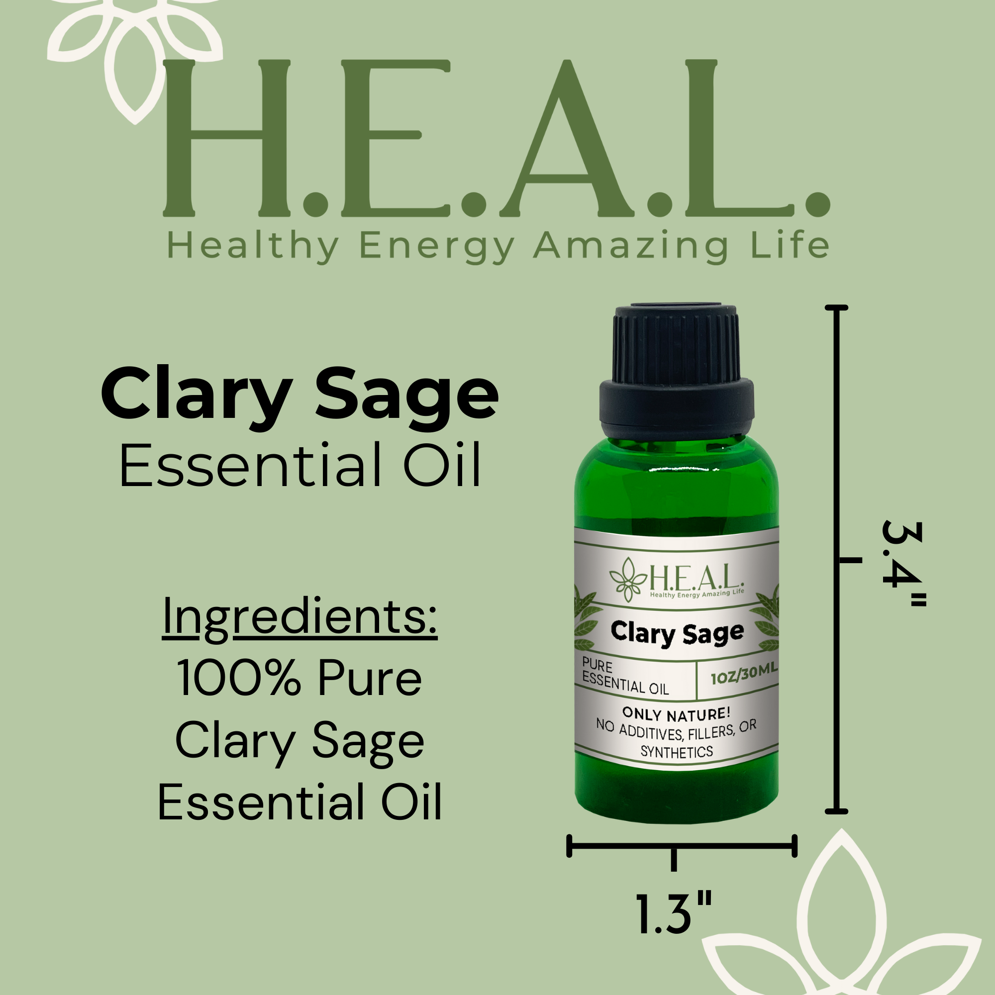 Healthy Energy Amazing Life - Wholesale Essential Oil - H.E.A.L.'s Essential Oils - Clary Sage8