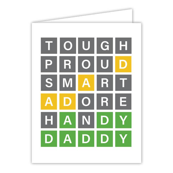 RosanneBeck Collections - Wholesale Father's Day Card - Wordle Daddy Greeting Card