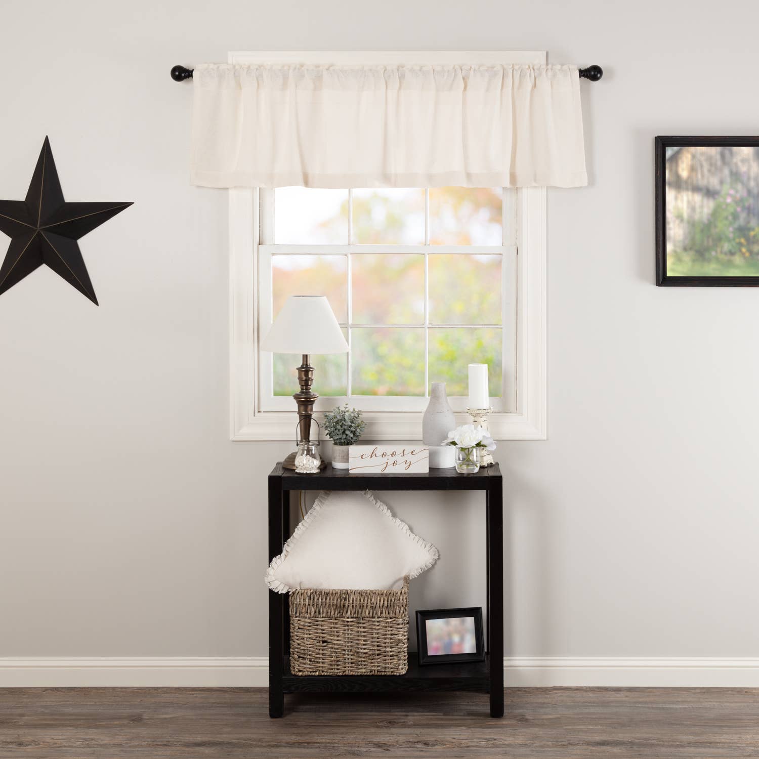 VHC Brands - Wholesale Valance - Burlap Antique White Valance 16x720