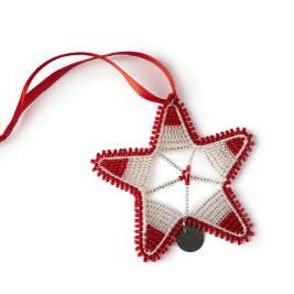 BeadWORKS – Ornamento por atacado – Ornamentos de férias - estrela12