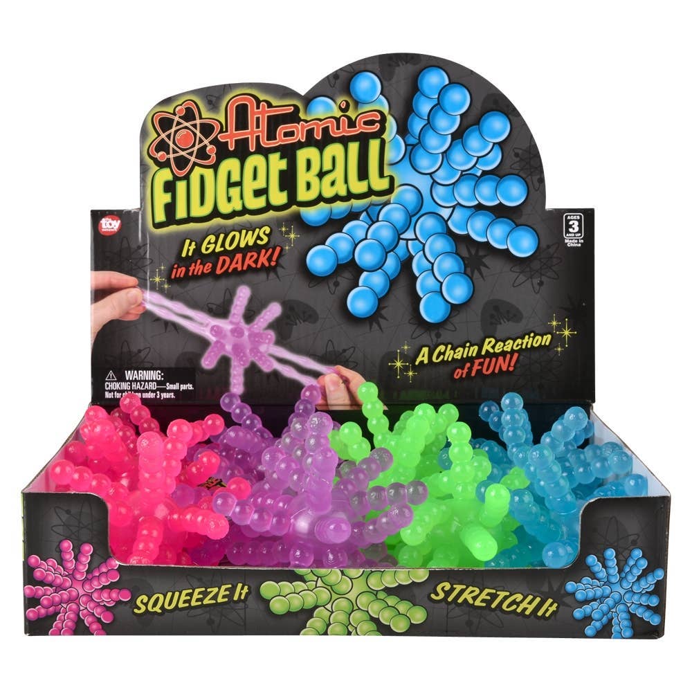 La Luna Bella - Toys - Wholesale Classic Toy - Kids - 3.5" Glow In Dark Atomic Ball 12ct - LLB Toys1