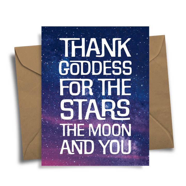 Thank Goddess for You for wholesale by Radical Hearts Print Lab