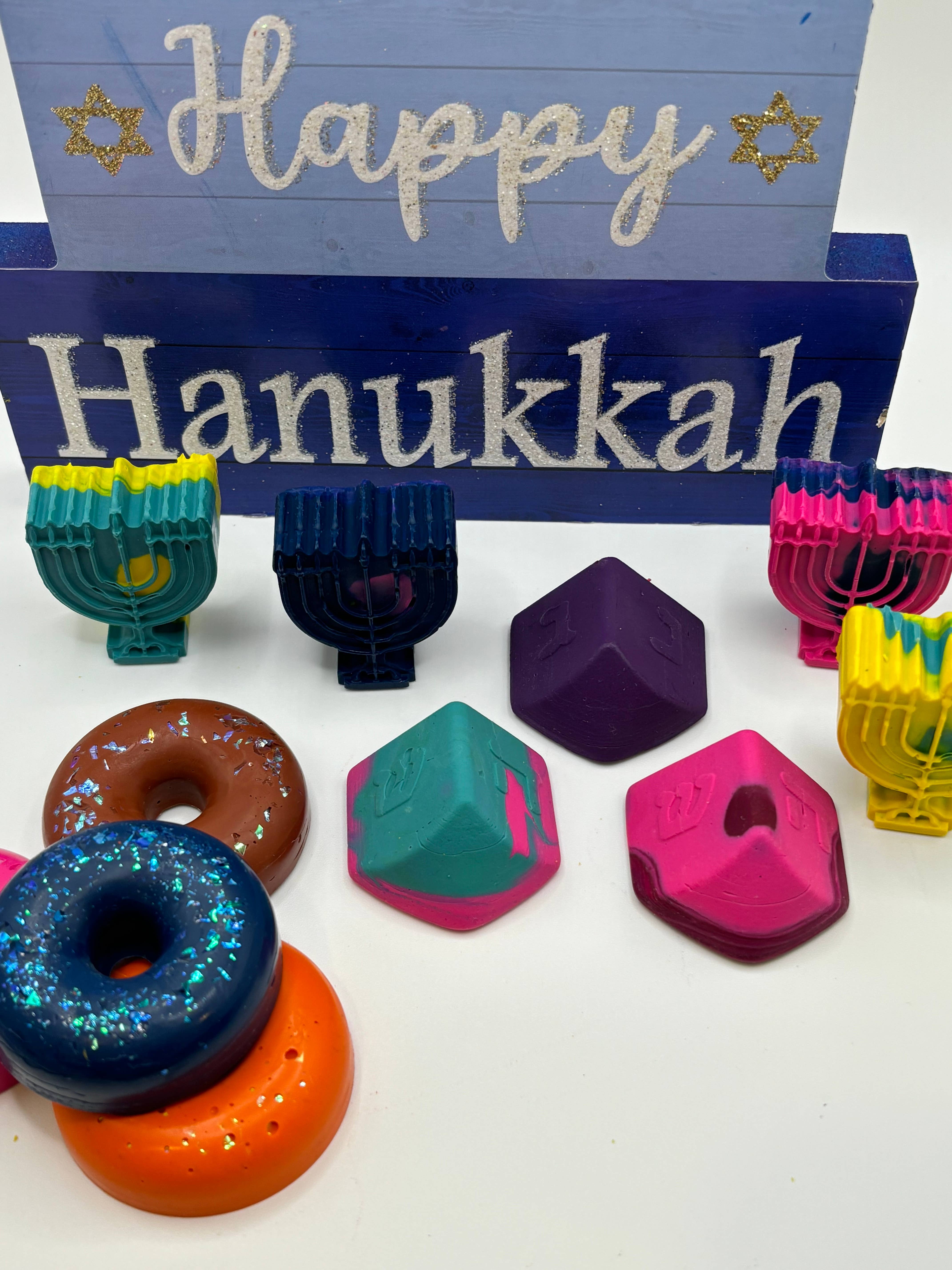Art en Ciel - Wholesale Crayons - Kids & Baby - Handmade Crayons - HANUKKAH - Crayons faits à la main1