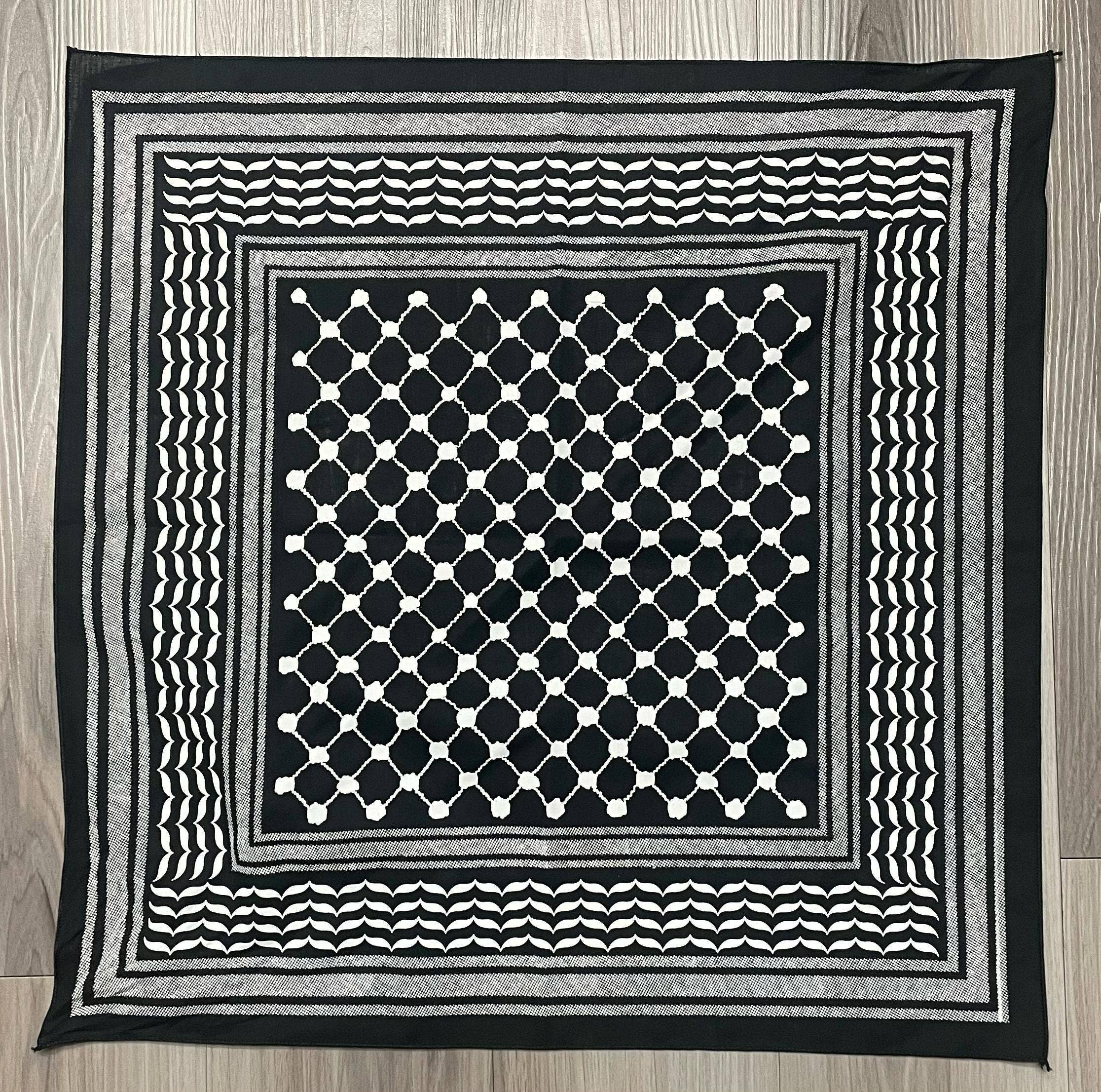 Stitch4pali - Wholesale Bandana - Women's - 100% Cotton Kuffiyah Bandana Palestinian Kuffiyeh design 2