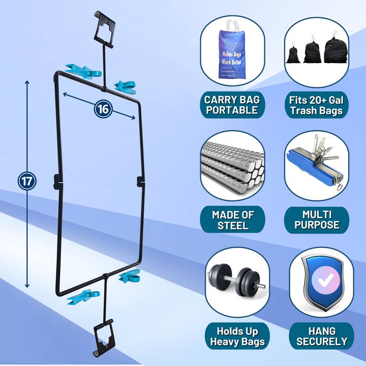 BagEZ - Wholesale Rubbish can/Rubbish bin - BagEZ Trash Bag Holder: Large6